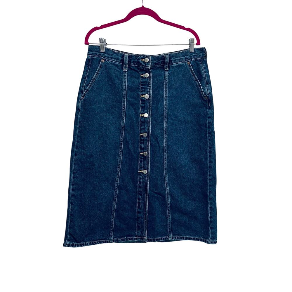 Old Navy button front Jean skirt